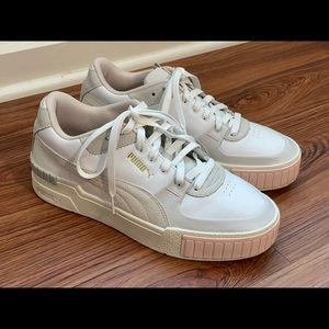 PUMA Cali Sport Mix Women's Sneaker - Puma White/Marshmallow, Size 11